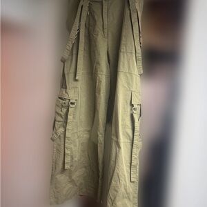 The Ragged Priest Olive Cargo Pants